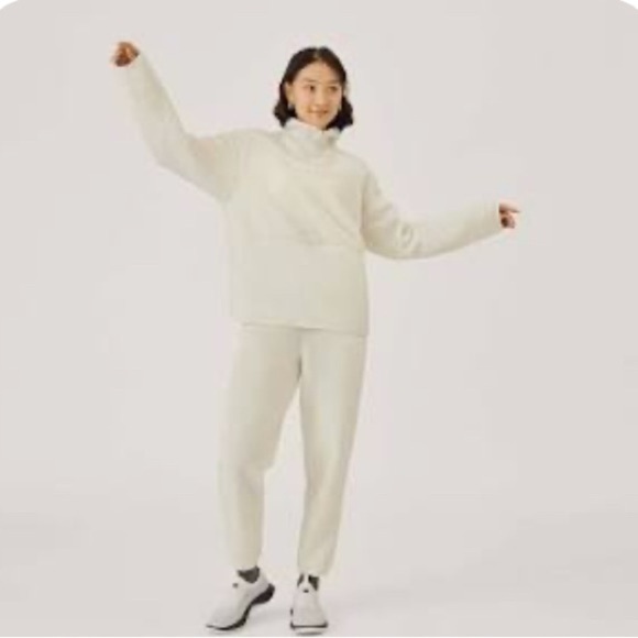 Allbirds Fluff Fleece Pants In Ivory Size Medium - Picture 1 of 9